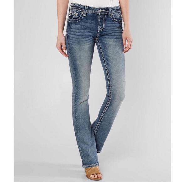 Miss Me Denim - Miss Me Mid Rise Standard Bootcut Stretch Jeans